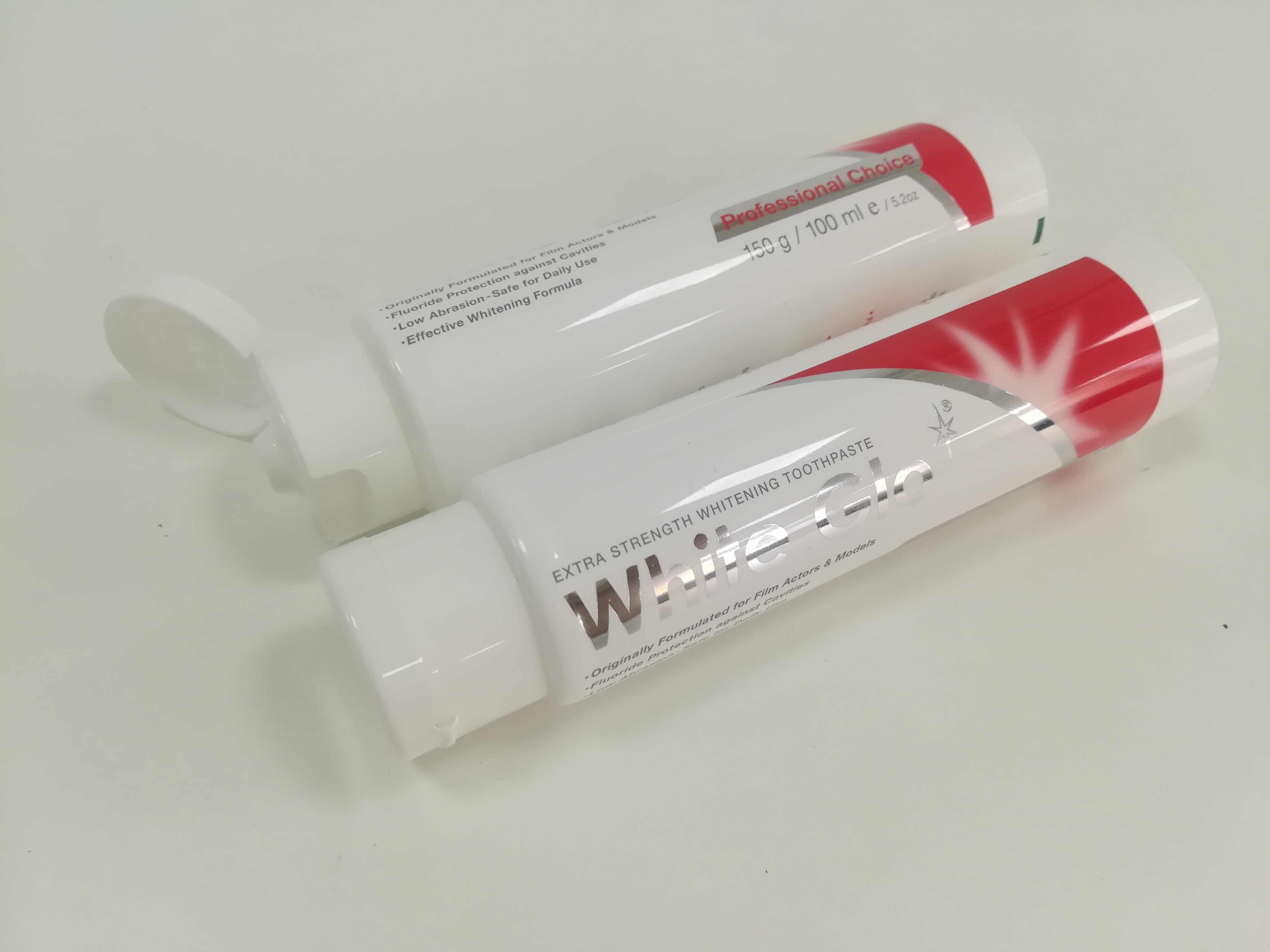 150g Plastic Barrier Toothpaste Containers With Hot / Cold Stamping