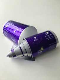 Purple Plastic Laminated Tubes Industrial And Cosmetic Tube Customized Width