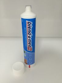 Laminated Round Toothpaste Tube With Rib Screw Cap And Offset Printing