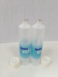 Round Transparent Laminated Pharmaceutical / Toothpaste Tube With Screw Cap