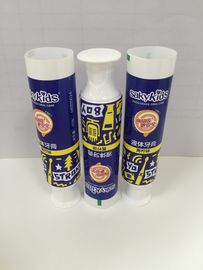 Plastic Laminated Barrier Round Toothpaste Tube Packaging With Offset Printing