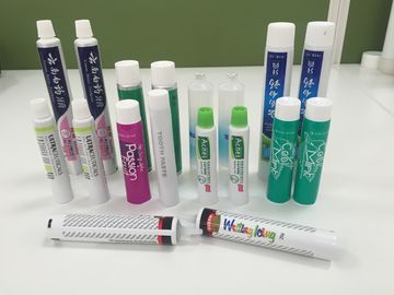 Plastic Laminated Barrier Round Toothpaste Tube Packaging With Offset Printing