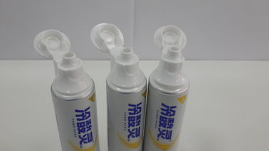 Matt Surface Design Empty Toothpaste Tubes With Smooth Balck Cap , Flexible Printing