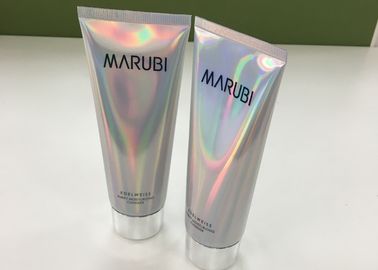 Holographic Laminated Cosmetic Packaging Tube With Silk Screen Printing 145mm Length