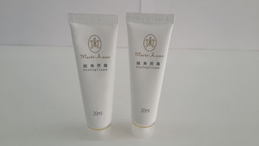 30ml White Soft Aluminum Barrier Laminated Cosmetic Plastic Tube For Peeling Cream packaging