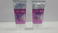GMP Glossy Coating Aluminum Barrier Flat Oval Tube, Cosmetic Packaging for BB cream, wrinkle serum