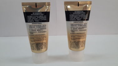 50 ML Flexible Clear Coating Cosmetic Packaging Tube Golden Effect Gradual Changing color Transparent Flip On Cap