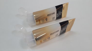 50 ML Flexible Clear Coating Cosmetic Packaging Tube Golden Effect Gradual Changing color Transparent Flip On Cap