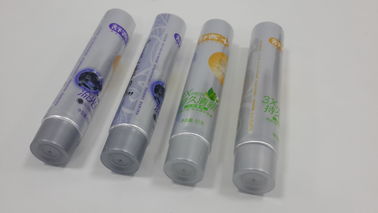 Silver Toothpaste Tube Containers Screw On Cap Aluminum Plastic Tube Diameter 30mm