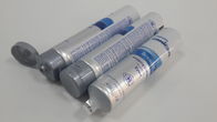 4oz Flexographic Printing Silver Toothpaste Tube With Translucent Shoulder Flip On Cap
