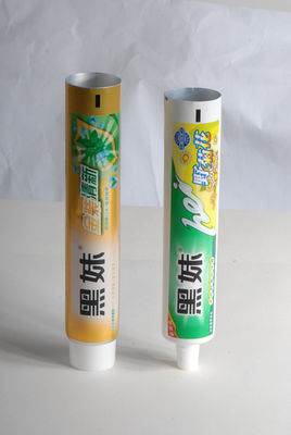 45mm - 70mm Length Toothpaste Tube , Aluminum Plastic Laminated Collapsible Packaging Tubes