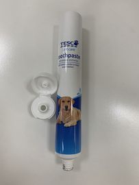 Aluminum Barrier Laminated Toothpaste Tube For Pet Care With Matt Flip Top Cap