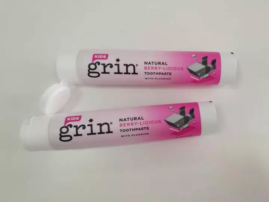 Soft Touch Round 70g Offset Printing Empty Toothpaste Tubes with Flip Top Cap