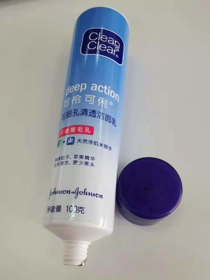 Dia 40mm*150.8mm Flip Top Cap 100g Plastic Cosmetic Tubes