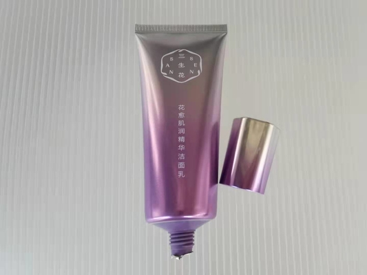 QS Round Dia 40*140mm Aluminum Tube Cosmetic Packaging