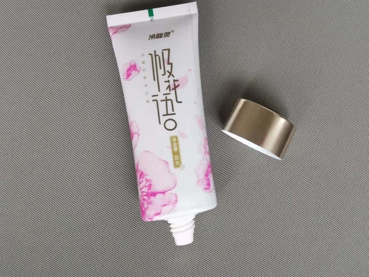 90 Grams Oval Dia 35 * 130.2mm Offset Printing Toothpaste Tube With Screw Cap