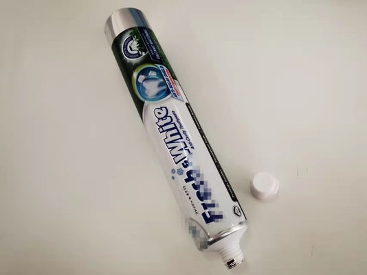 Round Dia 35x177.8mm Offset Printing 140g ABL Toothpaste Tube with Flip Top Cap