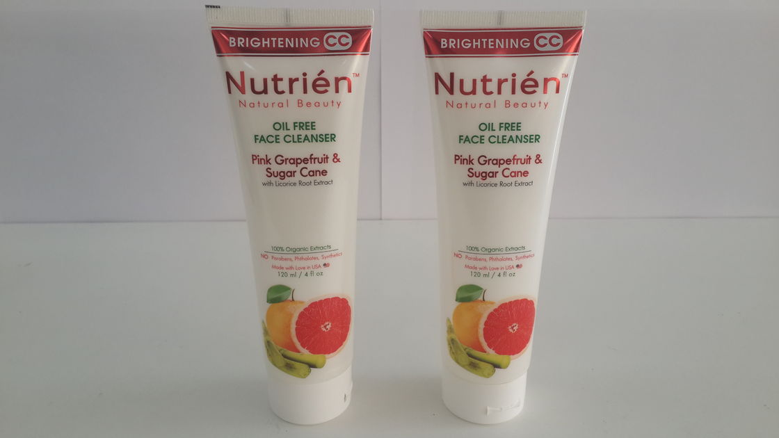 100ml ISO Pearl luster Cosmetic Packaging Laminated Round Tube  Plastic Barrier material for face clean hands cream