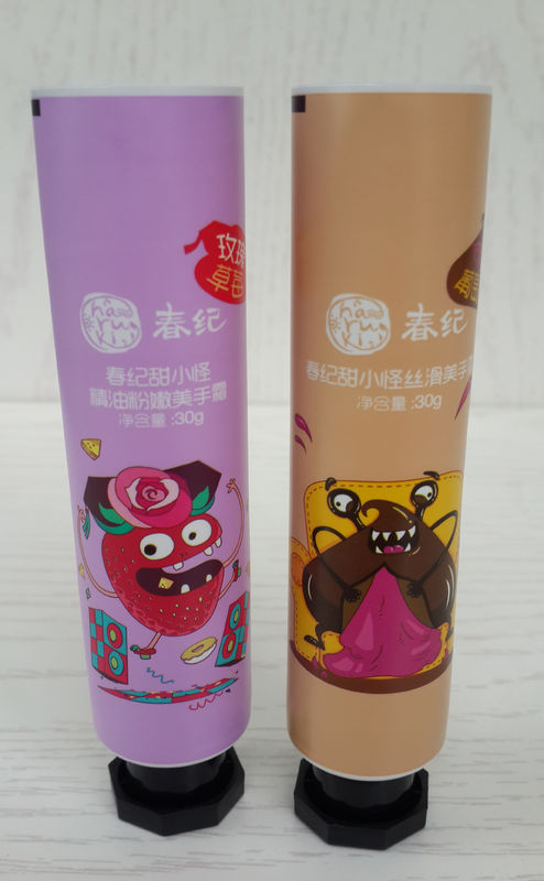 30g ABL Cosmetic tubes packaging Children Hands Cream Tube Small Diameter 8 Angle Cap