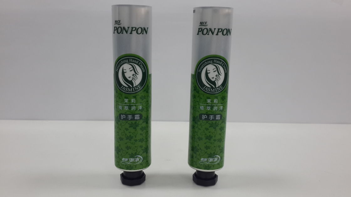Aluminum Collapsible Hand Cream Tube Cosmetic Packaging Octagon Cap Diameter 25 30 35 40mm