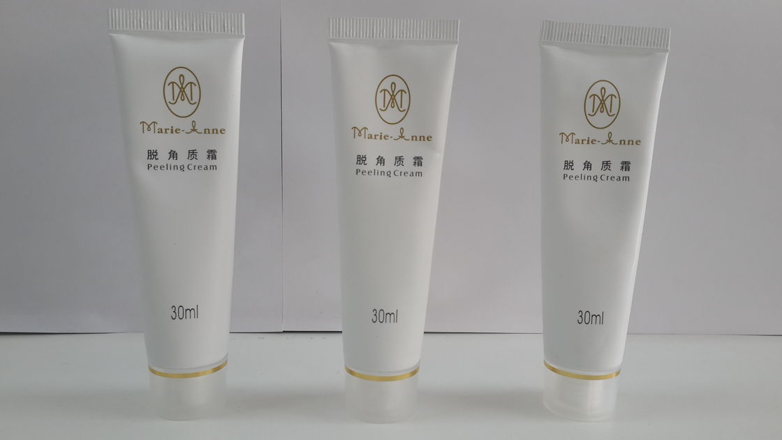 30ml White Soft Aluminum Barrier Laminated Cosmetic Plastic Tube For Peeling Cream Packaging