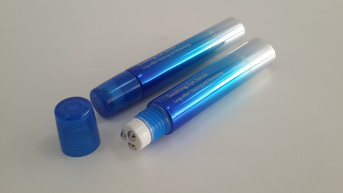 Metallic Three Roller Ball Tube for Eye Cream Packaging Diameter 19mm