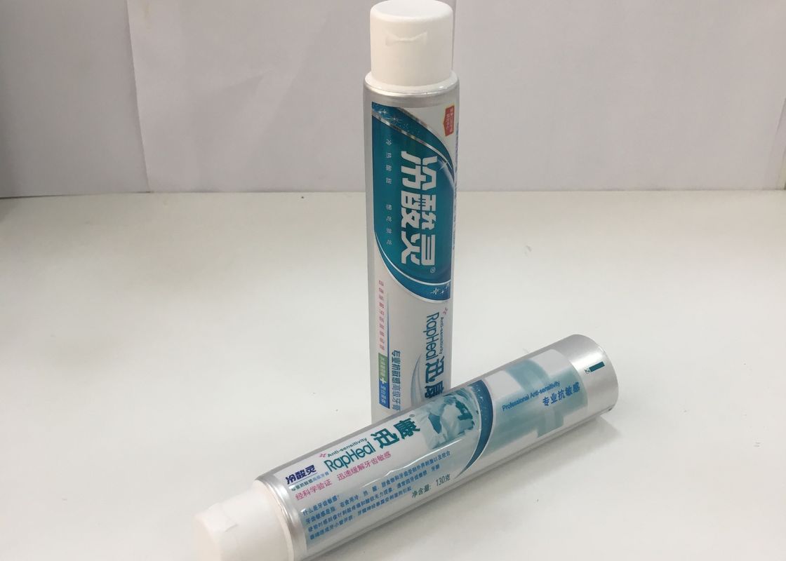 Aluminum Barrier Laminated Toothpaste Tube With Flip Top Cap , 275/12