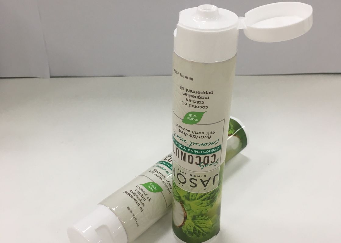 Offset Printing PBL350 Laminated Tubes With Flip Cap , Small Toothpaste Tubes