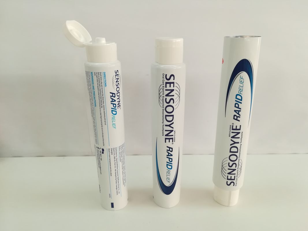 180g ABL 250/12 Collapsible Laminate Tube With Flip Cap For Toothpaste Packaging / Gum Care Gel
