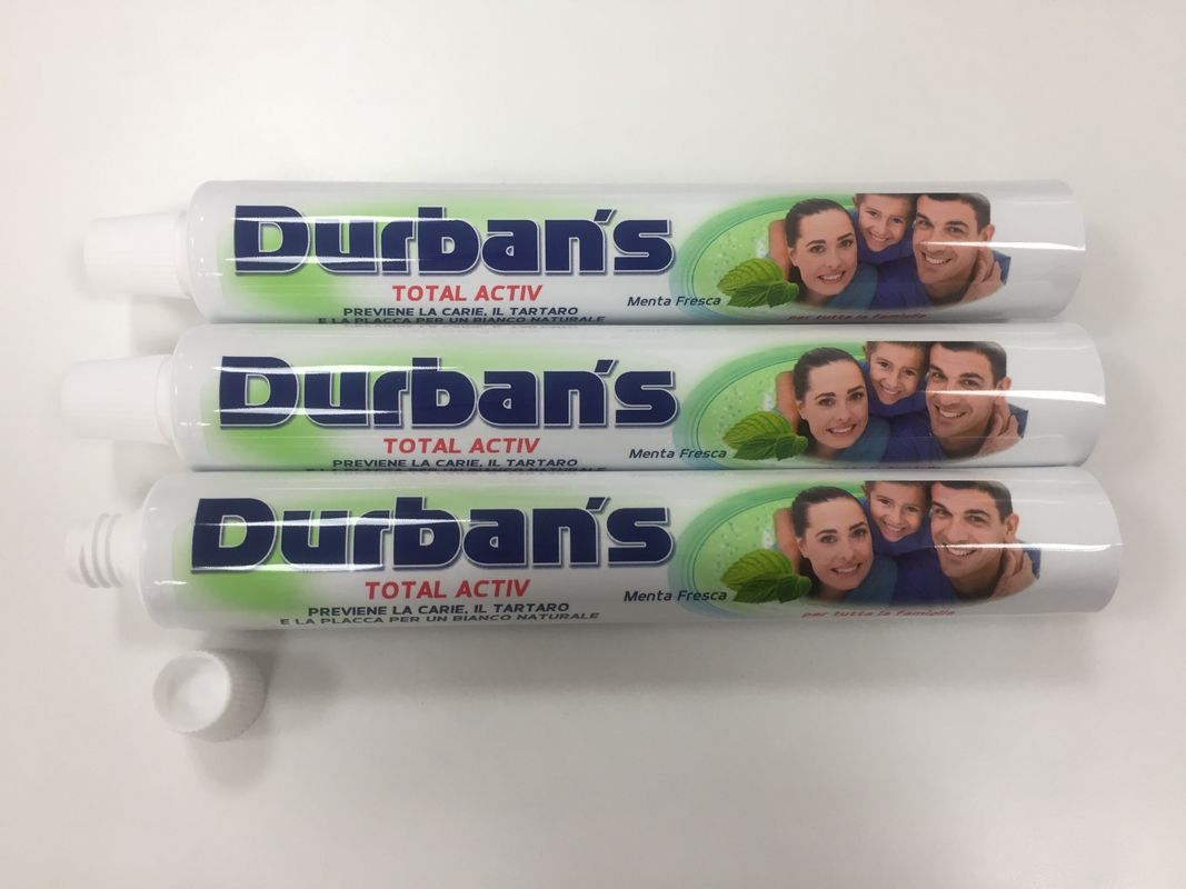 ABL Laminated Toothpaste Tube with AL Barrier / 7 Colors Printing / Fez Cap D28*165mm