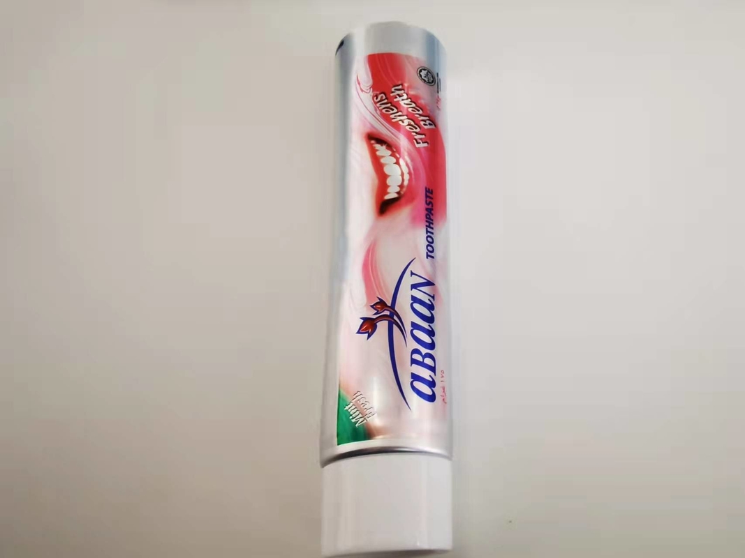 175g ABL Toothpaste Tube Offset Printing Gloss Coating Round Dia 38x158.8mm