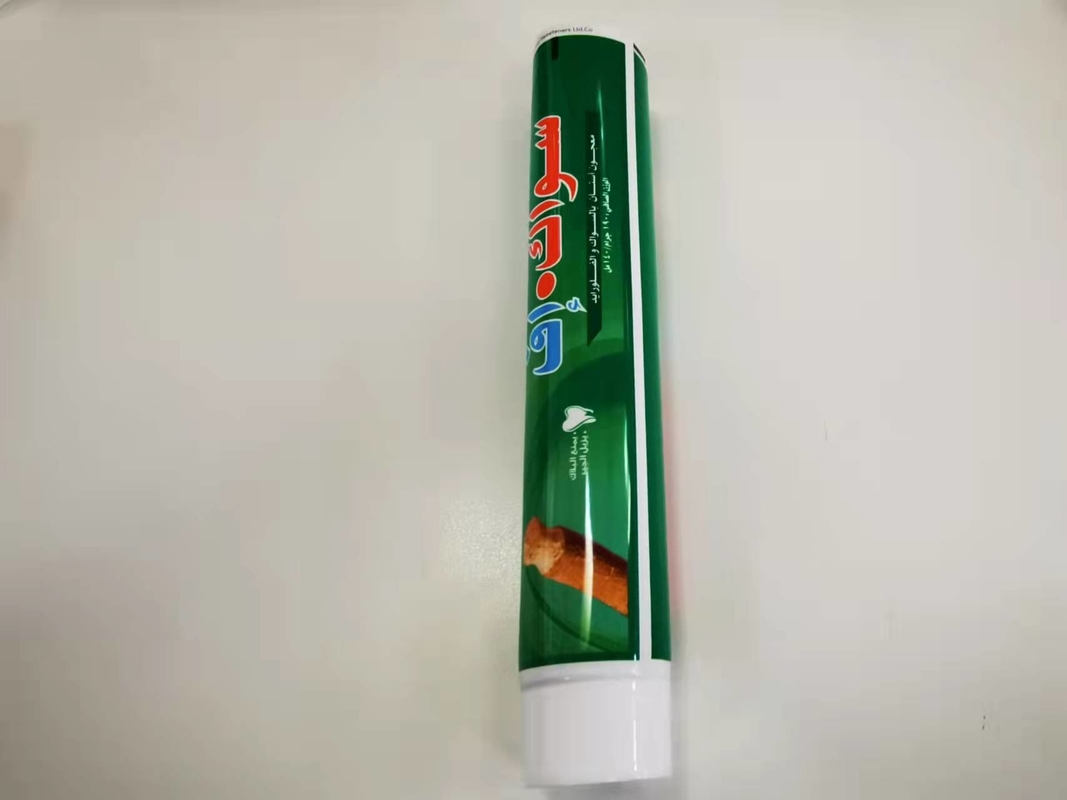190gr Round Dia 35 * 182.6mm Offset Printing ABL Toothpaste Tube With Screw Cap