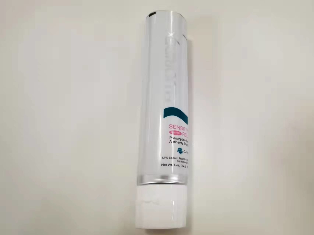 Round Dia 38x144.5mm Offset Printing Gloss Coating 112g ABL Toothpaste Tube
