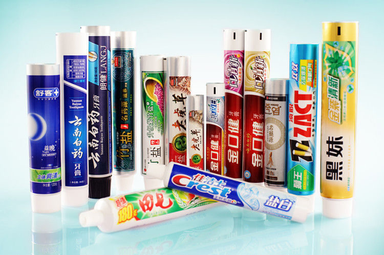 Colored Offset Printing Toothpaste Tube Packaging, Plastic Laminated Tubes