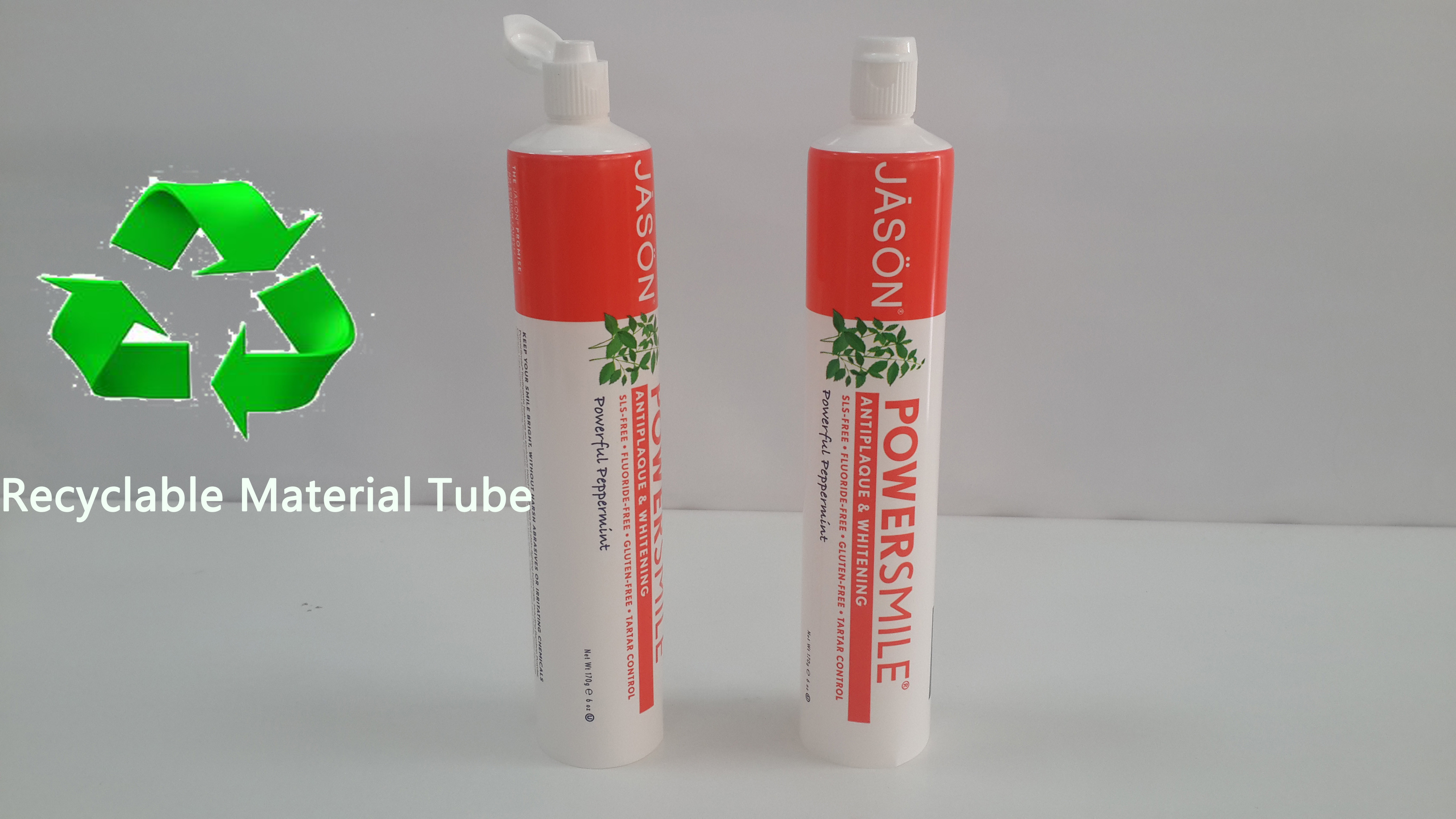 Recyclable Plastic Barrier Toothpaste Tube Packaging 6oz ...