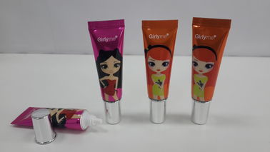 10g Eye Cream Packaging Shiny CAL Cosmetic Tube With Long Shoulder , Colorful Printing Diameter 19mm
