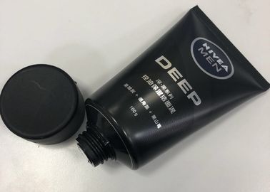 Men Facial Cleanser Plastic Cosmetic Packaging Tube Combined With Silkscreen Printing